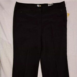 Women's‎ Studio 1940 Melissa Wide Leg Stretch Black Slacks Pants Size 3 Average